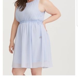 Torrid Blue Chiffon Cinderella Dress